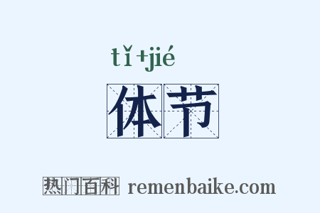体节是什么意思的图片